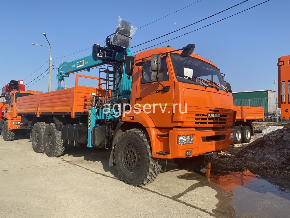 Автомобиль бортовой 438240 на шасси Камаз 43118-73094-50 с КМУ HYUNDAI HLC-8016