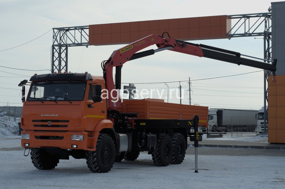 Автомобиль бортовой 438240 на шасси Камаз 43118-23027-50 с КМУ Palfinger PK23500