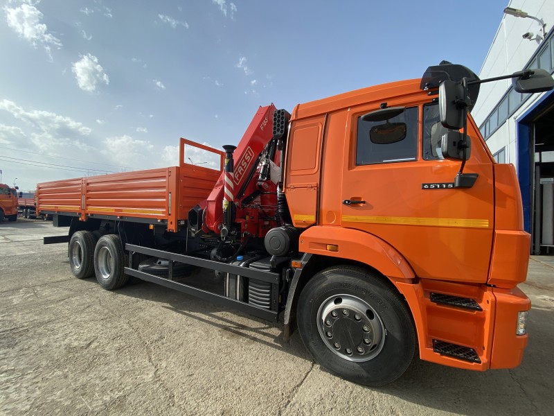 Автомобиль бортовой 438230 на шасси Камаз 65115-773094-50 с КМУ Fassi F155A.0.22