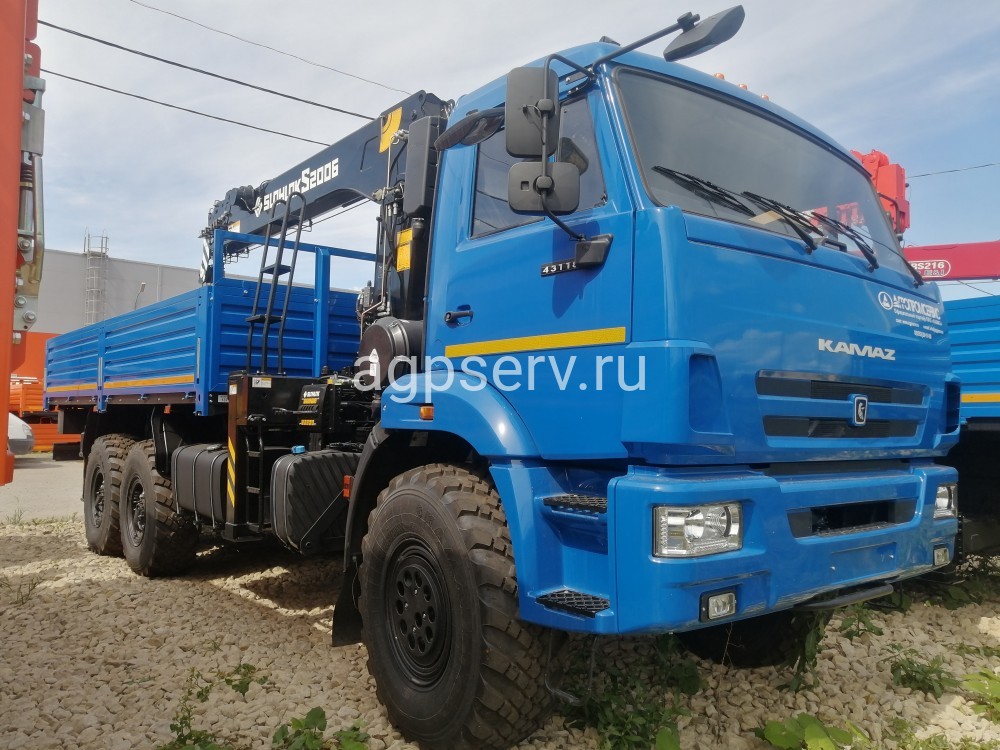 Автомобиль бортовой 438240-02 на шасси КАМАЗ 43118-73094-50 с КМУ SUNHUNK 2006