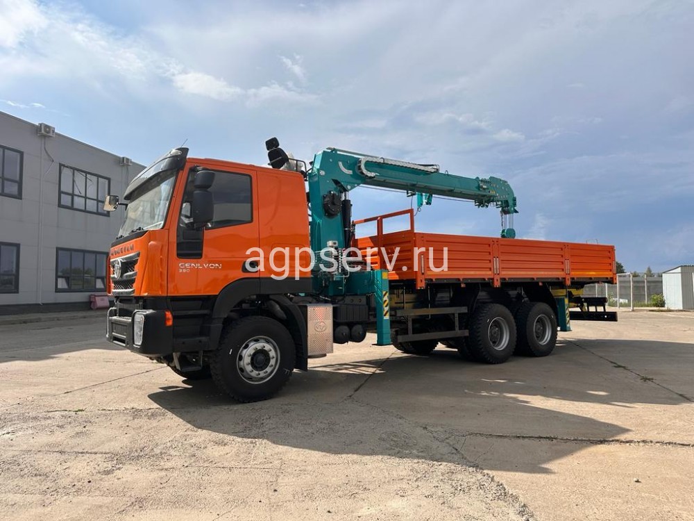 Автомобиль бортовой 4382Н0 на шасси HONGYAN CQ3346HV39D с КМУ HKTC8026