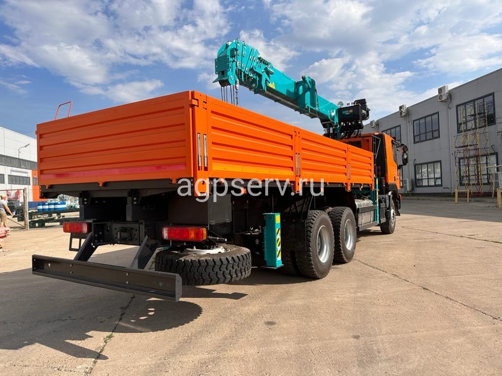 Автомобиль бортовой 4382Н0 на шасси HONGYAN CQ3346HV39D с КМУ HKTC8026